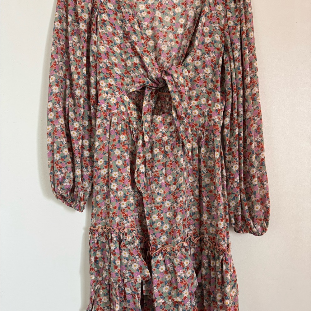 Billabong Floral Long Sleeve Dress